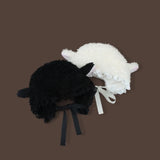 Lace Fluffy Hats New Lamb Cashmere Soft Costume Hats Lamb Ear Cosplay Hat