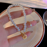 New Fashion Unique Design Elegant Delicate Baroque Pearl Bracelet Ladies Premium Jewelry Birthday Party Gift Accessories