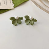 Green Acrylic Geometric Earrings for Women High Quality Solid Color Drop Earring Luxury Designer Jewelry Date Nights