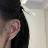 Girls Hollow Star Ear Cuff Earrings Studs Vintage Fake Cartilage Earring Clip Earrings Women Earrings Punk Rock Earcuff