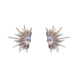 New Trend Contracted Shiny Stars Drop Earrings Fine Versatile Crystal Temperament Women Jewelry Girl's Earrings