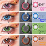 1 Pair Color Contact Lenses for Eyes Blue Lense Pink Eye Lenses Fashion Lenses Beauty Makeup Yummy Eye Contact