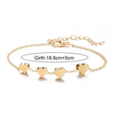 Alloy Peach Heart Bracelet