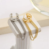 New Long Tassel Ear Cuff Multilayer No Piercing Hook Clip Earrings for Women Simple Temperament Fashion Jewelry Gift