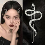 Gothic Punk  Metal Snake Medusa Hairpin Hair Clip for Women Side Bangs Holder Girls Retro Barrettes Jewelry Headwear Accessories