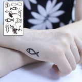 Feather Bird 8 Element Pattern Dandelion Temporary Tattoo Sticker Fake Tattoos for Women Men Body Makeup Waterproof Stickers