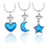 Best Friend Necklace 2-Piece Pendant Necklace Good Friend Forever Necklace Choker Friendship BFF Men And Women Jewelry Gift