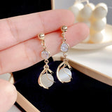 Alloy Earrings for Women Fashion Long retro Tassel Jewelry Pearl Earrings Jewelry accessories