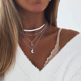 Mtcytea Fashion Jewelry Necklace Soft Snake Bone Chain Double Layered Necklace Statement Necklace Women Choker Chain Wholesale