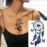 Waterproof Temporary Tattoo Sticker 10.5*6 cm butterfly fish tatto stickers flash tatoo fake tattoos for girl women