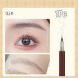 Mtcytea 0.01mm Ultra Fine Eyebrows Pencil Waterproof Sweat-proof Liquid Eyebrow Pen Long Lasting Professional Makeup Eye Cosmetics