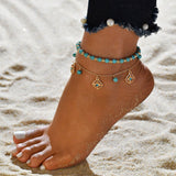 4pc/set Bohemia Shell Chain Anklet Sets For Women Sequins Ankle Bracelet On Leg Foot Trendy Summer Beach Jewelry Gift