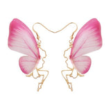 The new wings of butterfly wings earrings temperament butterfly fairy ear hook earrings dream jewelry earring