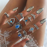 Fashion Ring Sets For Women Vintage Punk Gothic Finger Jewelry Fine Jewelry Wholesale