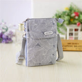 New Girls Canvas Messenger Bag Women Small Mobile Phone Bag Simple Casual Female Shoulder Bag