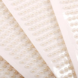 Mtcytea 3mm/4mm/5mm/6mm 3D Pearl Face Jewels Eyeshadow Stickers Self Adhesive Face Body Eyebrow Diamond Nail Stickers Diamond Decoration