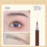 Mtcytea 0.01mm Ultra Fine Eyebrows Pencil Waterproof Sweat-proof Liquid Eyebrow Pen Long Lasting Professional Makeup Eye Cosmetics