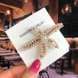 Pearl Crystal Acrylic Hair Clips Set for Women Retro Geometric Barrettes Hairpin Girl Hair Accessories Fashion Jewelry