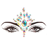 3D Acrylic Glitter Rhinestone Temporary Sexy Face Tattoo Sticker DIY Kids Holiday Party Masquerade Body Facial Jewelry Tattoo