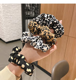 New Knitted Hair Scrunchie Headband for Women Solid Color Velvet Elastic Hair Bands Rings Girls Hair Accessories Headwear