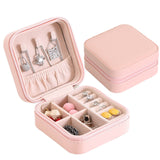 PU Jewelry Organizer Display Travel Jewelry Case Boxes Travel Portable Jewelry Box Storage Organizer Earring Holder Gifts