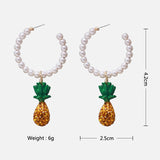 Mtcytea New Fashion Retro Acrylic Beaded Earrings European And American Exaggerated Metal Handmade Crystal Earrings Women's Jewelry