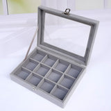 Hot Sales Fashion Portable Velvet Jewelry Ring Jewelry Display Organizer Box Tray Holder Earring Jewelry Storage Case Showcase