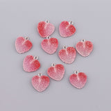 10pcs Colorful Heart Shape Soft Candy Charms Cute Kawaii Resin Pendant Drop Charms for Earring Bracelets Jewelry Making Supplies