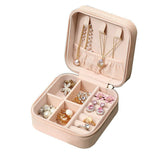 Mtcytea  Jewelry Organizer Display Travel Jewelry Case Boxes Portable Locket Necklace Jewelry Box Leather Storage Earring Ring Holder