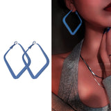 Geometric Metal Earrings for Women Jewelry Gift Irregular Circle Square Earrings Femme Cold Fashion Korean Women's Earrings