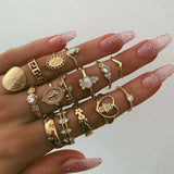 Fashion Ring Sets For Women Vintage Punk Gothic Finger Jewelry Fine Jewelry Wholesale