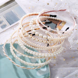 Fashion New Elegant Full Pearls Hairbands for Women Sweet Headband Hair Bundle Lady Hair Hoops Accessories