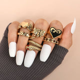 Fashion Ring Sets For Women Vintage Punk Gothic Finger Jewelry Fine Jewelry Wholesale