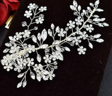 A338 Luxury Full Rhinestone Wedding Hair Clips Bridal Headwear Bride Headpiece Party Prom Hair Accessories Girl Women Headband