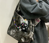Spice Girl Y2K Harajuku Women Punk Destruction Single Shoulder Bag Design Large Capacity Tote Handbag Cool Design Retro