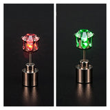 1/2Pcs Light Up LED Bling Ear Stud Earrings Korean of Flash Zircon Ear Earrings Accessories for Party Women Christmas Earrings