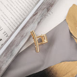 Fashion Gold Silver Hollow Geometric Hair Clips Metal Hair Claw Cross Hairclip Headband Hairpin Hair Crab Women Hair Accessories