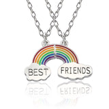 Best Friend Necklace 2-Piece Pendant Necklace Good Friend Forever Necklace Choker Friendship BFF Men And Women Jewelry Gift