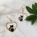 Asymmetry Of Fashion Cute Cat Fan Earring Kitten Stud Earrings Pink Rabbit Cherry Blossom Accessories Trend Party Jewelry Gift