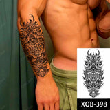 1pc Lion Men Waterproof Tattoos Fake Stickers Arm Cool Black Christ Cross Transfer Washable