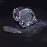 Holographic Nail Powder Chrome Laser  Magic Mirror Glitter Rub Dust Flakes High Quality Shinning Manicure Decoration Pigment FT2