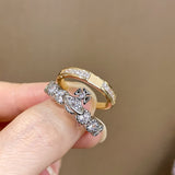 Rings Fashion Women Metal Party Classic Zircon Planet Detachable Jewelry Super Flash Combination Ring