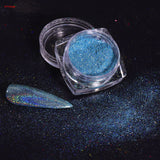 Holographic Nail Powder Chrome Laser  Magic Mirror Glitter Rub Dust Flakes High Quality Shinning Manicure Decoration Pigment FT2