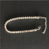 Women bling 4.5mm big rhinestone anklet foot bracelet high quality streetwear fashion jewelry leg chain for beach party club