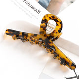 New Acetate Hair Claws Crab Clamps Charm Claw Clips Women Girls Leopard Hair Clips Retro Cross Hairdress Hair Styling Tool