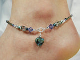 Lotus Chakra Anklet Ankle Chain Ankle Bracelet Gemstone Chakra Ankle Chain Rainbow Beaded Anklet