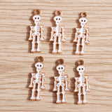 10pcs/lot Enamel Halloween Charms for Jewelry Making Cute Pumpkin Bat Ghost Charms Pendants for Necklaces Earrings DIY Accessory