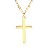 Simple Fashion Korean Stainless Steel Infinity Charm Cross Pendant Women Jewelry Necklace Gift Girl Jewelry Hot Sold