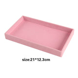 Hot Sales Fashion Portable Velvet Jewelry Ring Jewelry Display Organizer Box Tray Holder Earring Jewelry Storage Case Showcase