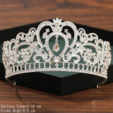 Silver Color Crown and Tiara Wedding Hair Accessories For Women  Crown For Bridal Crystal Rhinestone Diadema Tiaras Bride Crown